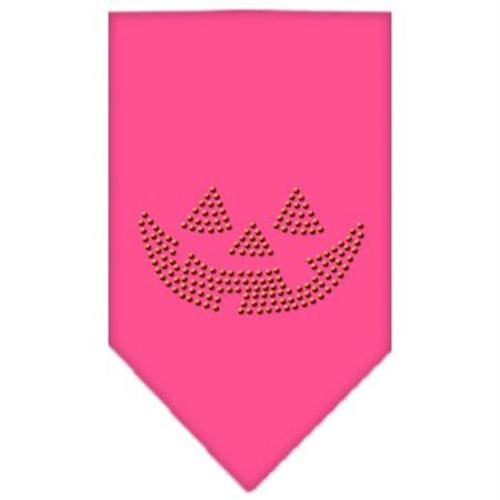 UNCONDITIONAL LOVE Jack O Lantern Rhinestone Bandana Bright Pink Large UN813533